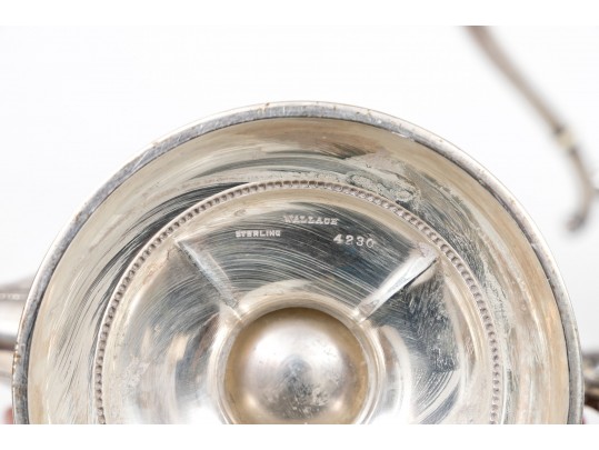 Wallace Sterling Silver Classic Rembrandt 3 Pint Coffee Pot And 2 3/4 Pint Tea Pot