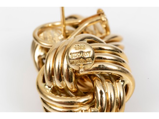 Timeless 18K Tiffany & Co. Knot Earrings 