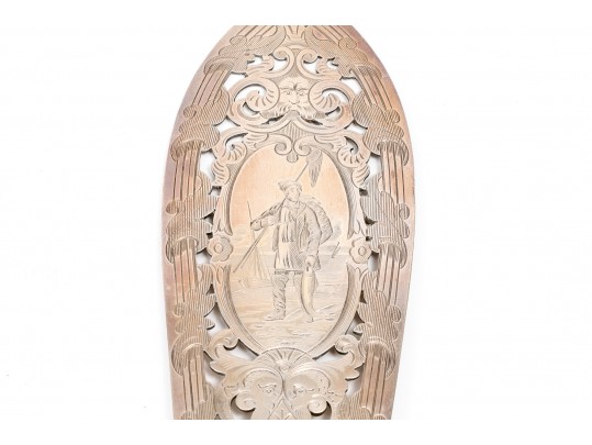 Sheffield, England Magnificent Antique Sterling Fish Set, Circa 1861, Beautifully Chased, With Box