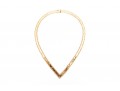 14K Herring Bone Chevron Chain Neckllace