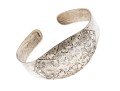 Sterling Etched Cuff Bracelet