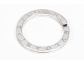 Bulgari Classic Sterling Silver Key Ring, Boxed