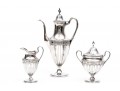 Tiffany & Co. Makers  Sterling Stunning Vintage Three Piece Pedestal Demitasse Set