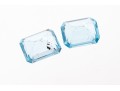 Loose Stones: 2 Rectangular Light Blue Topaz, 7.43 TCW