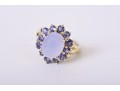 14K YG Chalcedony, Tanzanite Cocktail Ring & Earrings *UPDATED*