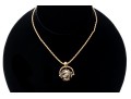 Dynamic 18K And 14K Gold Floral Roller Pendant Necklace