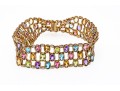 Colorful Multi-Stone Sterling Bracelet 