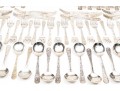 Lot Of Assorted Maker Complementary Sterling Silver Flatware, 112 Pieces