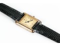 Classic Muste De Cartier Watch With Leather Strap