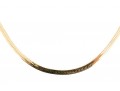 Classic 14K Herring Bone Chain Necklace