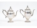 Wallace Sterling Silver Classic Rembrandt 3 Pint Coffee Pot And 2 3/4 Pint Tea Pot