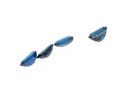 Loose Stones: Four Oval Faceted, Medium Blue Sapphires, 2.49 TCW