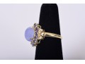 14K YG Chalcedony, Tanzanite Cocktail Ring & Earrings *UPDATED*