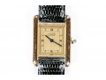 Classic Muste De Cartier Watch With Leather Strap