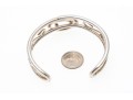 Sterling Open Scrollwork And Spiral Cuff Bracelet