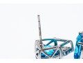 Bright Blue And White Topaz Sterling Earrings
