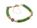 14K Carved Nephrite Bracelet