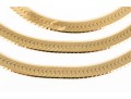 Classic 14K Herring Bone Chain Necklace