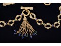 Franklin Mint The Sultan's Treasure 22K Gold Plated Necklace, Bracelet And Earrings Set
