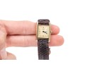 Cartier Sterling Silver Vermeil Small Must De Cartier Tank Watch, With Strap