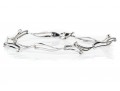 Delicate 14K White Gold Diamond Accented Bracelet