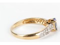 14K Tanzanite & Diamond RIng, SIze 6