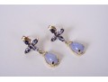 14K YG Chalcedony, Tanzanite Cocktail Ring & Earrings *UPDATED*
