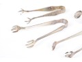 Lot Of Four Assorted Vintage Sterling Silver Sugar Tongs