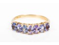 14K Purple-Blue Tanzanite Ring, Size 6