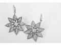 Stunning 14k Diamond Flower Drop Earrings *UPDATED*