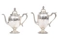 Wallace Sterling Silver Classic Rembrandt 3 Pint Coffee Pot And 2 3/4 Pint Tea Pot