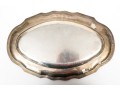 Vintage Classic French Silver Oval Tray, Chippendale Border With Beaded Edge
