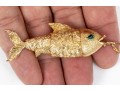 Outstanding 18K Articulated Fish Pendant