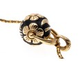 Dynamic 18K And 14K Gold Floral Roller Pendant Necklace