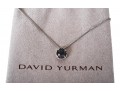 David Yurman Elegant Petite Chatelaine Sterling Silver Black Orchid Necklace