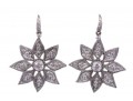 Stunning 14k Diamond Flower Drop Earrings *UPDATED*