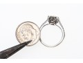 Stunning 10K White Gold Diamond Set Ring, Size 5.25-