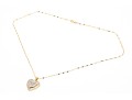 Romantic 14K Diamond Set Heart Pendant Necklace