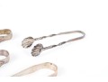 Lot Of Four Assorted Vintage Sterling Silver Sugar Tongs