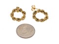Lot Of Four Assorted Yellow Gold Jewelry Items, Including Earrings