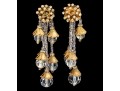 MIriam Haskell Stunning Double Row Crystal And Flower Bracelet And Earrings Set