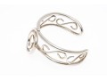 Sterling Open Scrollwork And Spiral Cuff Bracelet
