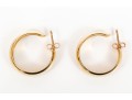 Understated 14K Polished Hoop Earrings