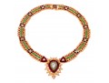 Stunning Franklin Mint Mughal Jewels Of India Necklace And Bob Mackie Austrian Crystal Watch