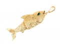 Outstanding 18K Articulated Fish Pendant