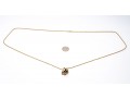 Dynamic 18K And 14K Gold Floral Roller Pendant Necklace