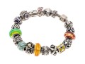 Colorful Sterling Beaded Bracelet