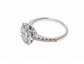 Stunning 10K White Gold Diamond Set Ring, Size 5.25-