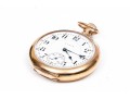 English Vintage Sterling Repousse Pocketwatch Holder With Gold Filled Elgin Watch