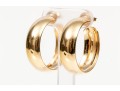 Understated 14K Polished Hoop Earrings